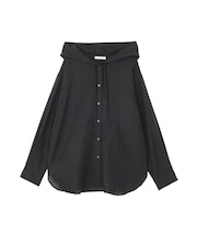 シアーフードシャツ