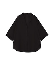 開襟シアーシャツジャケット