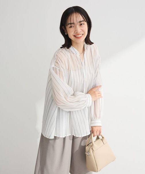 フレアラインスキッパーブラウス