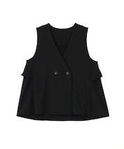 イージーケアバックフリルジレ