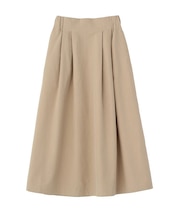 綿混やわらかタッチタックスカート