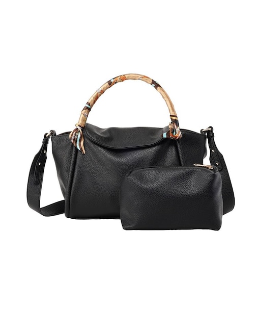 3SETスカーフ付コードハンドルバッグinポーチ