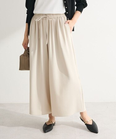 イージーケアワイドガウチョパンツ
