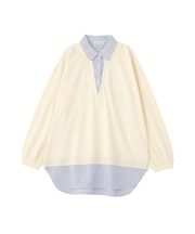 衿レイヤードッキングチュニック