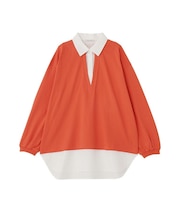 衿レイヤードッキングチュニック