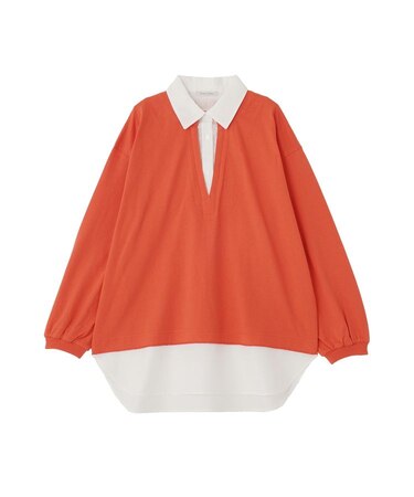 衿レイヤードッキングチュニック