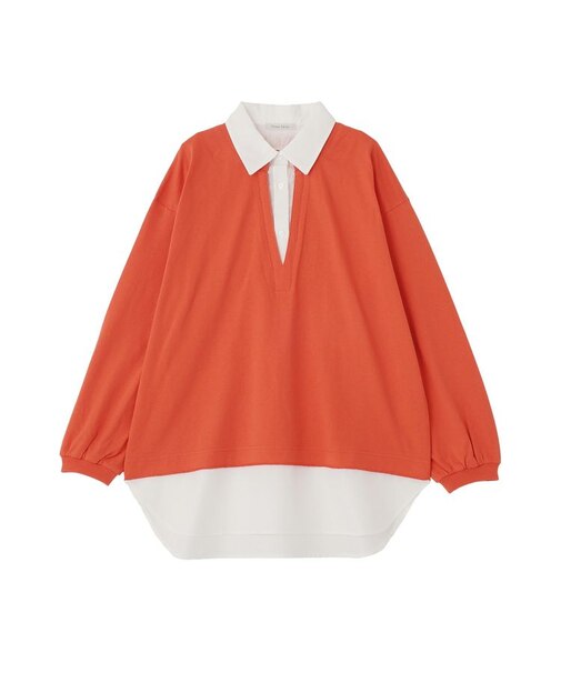 衿レイヤードッキングチュニック