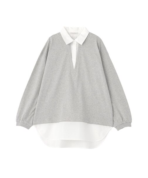 衿レイヤードッキングチュニック