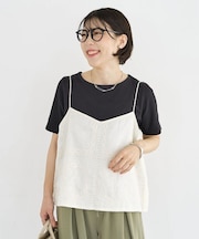 前後2WAYレース刺繍ビスチェ