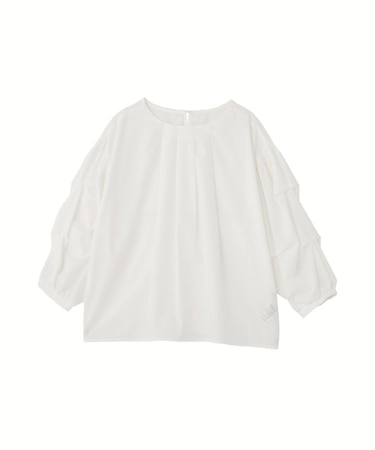 イージーケア袖タックブラウス