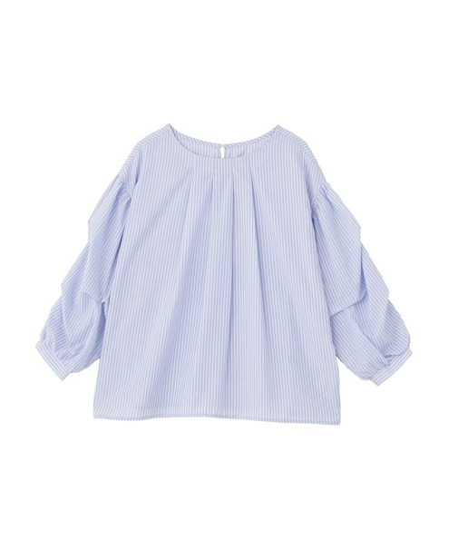 イージーケア袖タックブラウス