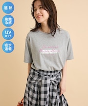 【適ON】箔プリントロゴTシャツ
