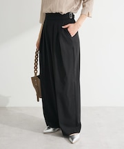 タックワイドパンツ