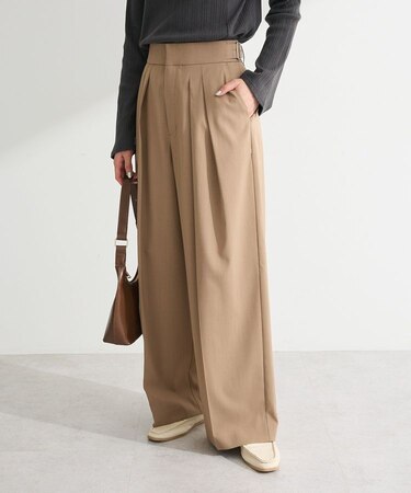 タックワイドパンツ