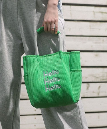 ロープハンドルメッシュトートバッグミニ