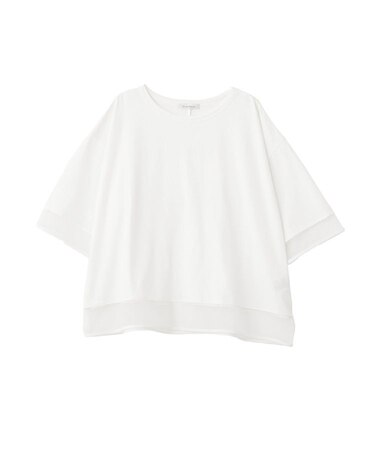 【適ON】遮熱チュールドッキングプルオーバー