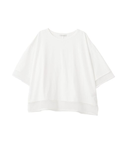 【適ON】遮熱チュールドッキングプルオーバー