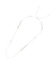 ビーズMIXロングチェーンネックレス