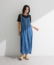 ライトデニムキャミワンピース