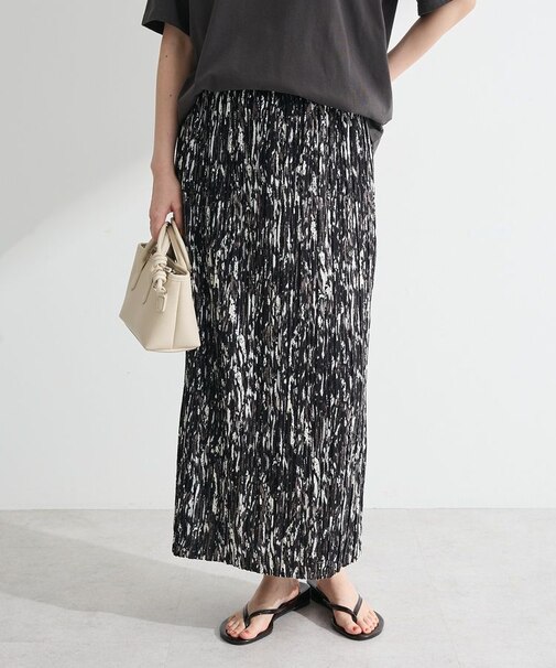 柄プリーツスカート