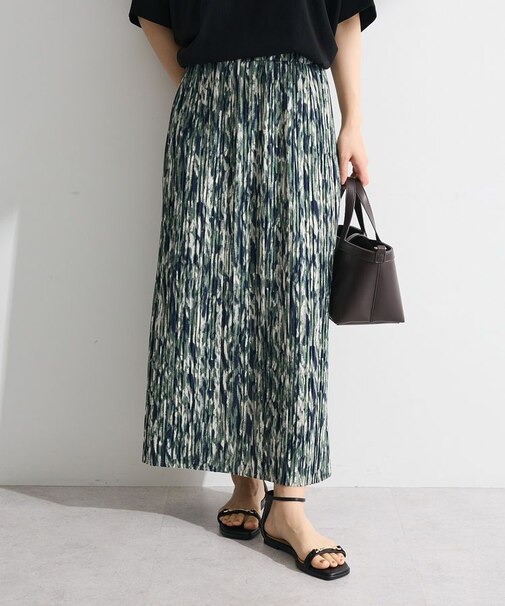 柄プリーツスカート