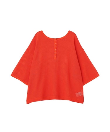 前後2wayコットンメッシュプルオーバー