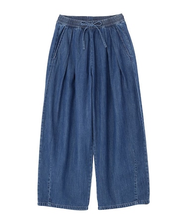 ライトデニムワイドパンツ