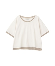 チュールレイヤードボックスプルオーバー