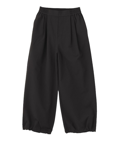 サッカー裾ドロストワイドパンツ