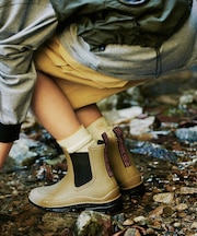【KIU】TWINTONE SIDE GORE RAIN BOOTS