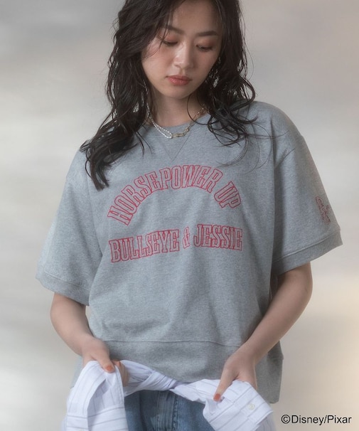 トイストーリー/スウェット風ロゴTシャツ