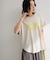 裾ラウンド機能ロゴTシャツ