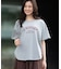 裾ラウンド機能ロゴTシャツ
