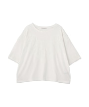 レースドッキング半袖プルオーバー