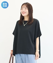 【適ON】超冷感タック入りオーバーサイズプルオーバー