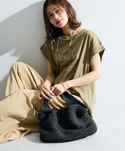 【適ON】汗染み防止フレンチロゴTシャツ
