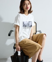 【適ON】汗染み防止ボックスロゴTシャツ