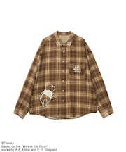 Winnie the Pooh/シアーチェックシャツ