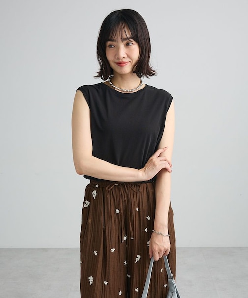 シアーノースリーブプルオーバー
