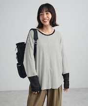 袖チュールリブプルオーバーⅡ