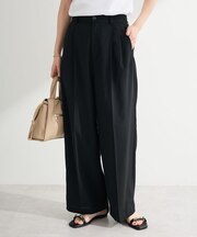 麻調合繊ストレートパンツ