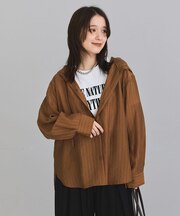 シアーフードシャツ