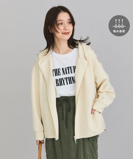 【OTONAパーカー】【WEB限定カラーあり】エアリークッションカットドロストパーカー