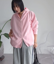【OTONAパーカー】【WEB限定カラーあり】エアリークッションカットドロストパーカー