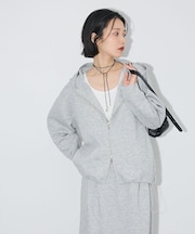 【OTONAパーカー】【WEB限定カラーあり】エアリークッションカットドロストパーカー