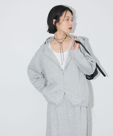 【OTONAパーカー】【WEB限定カラーあり】エアリークッションカットドロストパーカー