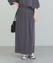 サンドウォッシュ加工とろみカットスカート