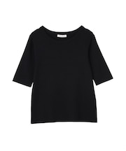 5分袖ニットプルオーバー