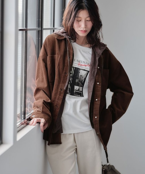 コーデュロイシャツジャケット
