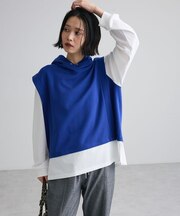 フード付ドッキングカットプルオーバー
